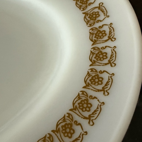 Two Vintage Pyrex Tiburon 793-35 Copper Filigree Oval Serving Platters - Picture 10 of 10